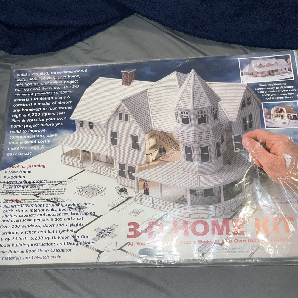 3-D Home Kit by Daniel Reif 2004‎ Build Your Own Architecture Model 1/4 in Scale